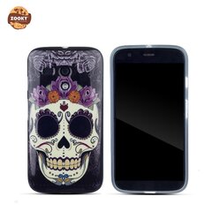 Zooky Gumijots telefona apvalks ar Skulls Art Dizainu Motorola Moto G X1032 cena un informācija | Maciņi, somiņas | 220.lv