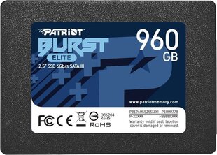 Patriot PBE960GS25SSDR cena un informācija | Iekšējie cietie diski (HDD, SSD, Hybrid) | 220.lv