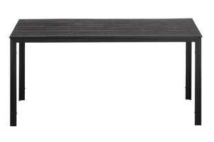 Āra galds 4Living Riga, 156 cm, melns cena un informācija | Dārza galdi | 220.lv