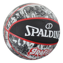 Basketbola bumba Spalding Graffity, 7. izmērs, melna/sarkana cena un informācija | Basketbola bumbas | 220.lv