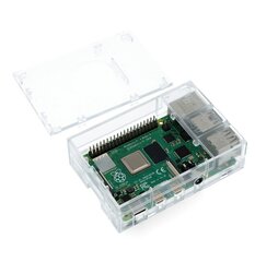 Raspberry Pi 4B futrālis - Multicomp Pro - caurspīdīgs cena un informācija | Atvērtā koda elektronika | 220.lv
