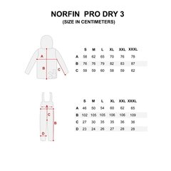 Pavasara-rudens kostīms Norfin Pro Dry 3 cena un informācija | Makšķernieku apģērbs, zābaki | 220.lv