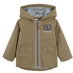 Cool Club jaka ar kapuci zēniem, COB2401495, brūna cena un informācija | Virsjakas, mēteļi jaundzimušajiem | 220.lv