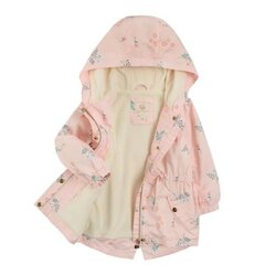 Cool Club jaka ar kapuci meitenēm, COG2401154, rozā cena un informācija | Virsjakas, mēteļi jaundzimušajiem | 220.lv