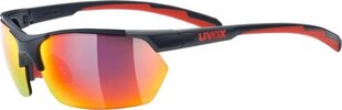 Sporta brilles Uvex Sportstyle 114, pelēkas/sarkanas cena un informācija | Sporta brilles | 220.lv
