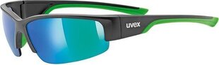 Sporta brilles Uvex Sportstyle 215, melnas/zaļas cena un informācija | Sporta brilles | 220.lv