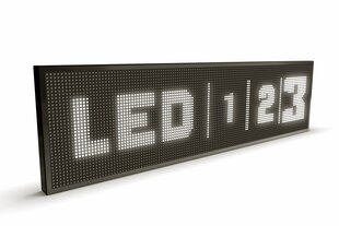 LED displejs, 96x16 cm, diodes baltas, slim cena un informācija | Gaismas dēļi | 220.lv