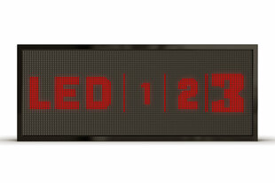 LED displejs, 96x48 cm, sarkanas diodes, āra cena un informācija | Gaismas dēļi | 220.lv