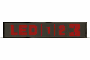 LED displejs, 128x16 cm, sarkanas diodes, āra cena un informācija | Gaismas dēļi | 220.lv