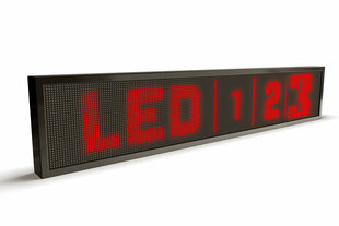 LED displejs, 160x16 cm, sarkanas diodes, āra cena un informācija | Gaismas dēļi | 220.lv