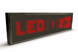 LED displejs, 160x32 cm, sarkanas diodes, āra cena un informācija | Gaismas dēļi | 220.lv