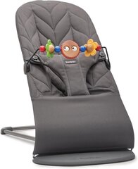Šūpuļkrēsls + koka rotaļlieta Babybjorn Bliss Cotton, 606026A, melns cena un informācija | Bērnu šūpuļkrēsliņi | 220.lv