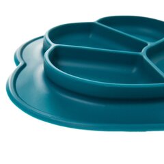 Smiki silikona šķīvis ar lipīgu apakšu Mākonis, 6 mēn+, tumši zils cena un informācija | Bērnu trauki, piena uzglabāšanas trauciņi un piederumi | 220.lv