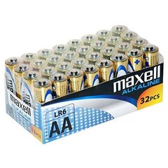 Maxell AA baterijas 32 gab. cena un informācija | Baterijas | 220.lv