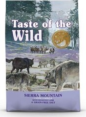 Taste of the Wild Sierra Mountain sausā bezgraudu suņu barība ar jēra gaļu, 5,6 kg cena un informācija | Sausā barība suņiem | 220.lv