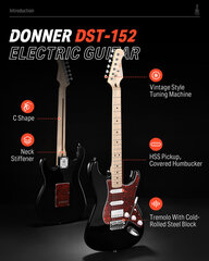Donner Электрогитара омплект электрогитары DST-152S 39 дюймов цена и информация | Гитары | 220.lv