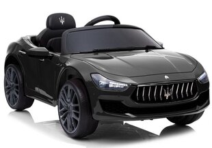 Vienvietīgs bērnu elektromobilis Maserati Ghibli SL631, melns cena un informācija | Elektromobīļi bērniem | 220.lv