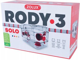 Zolux būris RODY3 SOLO, sarkans cena un informācija | Būri un aksesuāri grauzējiem | 220.lv