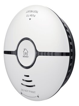 WiFi dūmu detektors Deltaco Smart Home , Balts/ SH-WS03 cena un informācija | Gāzes, dūmu detektori | 220.lv
