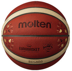 Basketbola bumba Molten Eurobasket B7G5000-E2G FIBA, 7. izmērs cena un informācija | Basketbola bumbas | 220.lv