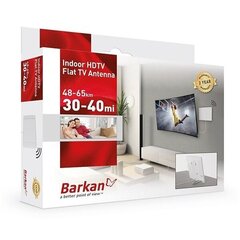 Iekštelpu TV antena Barkan AF40P.W cena un informācija | Kabeļi un vadi | 220.lv