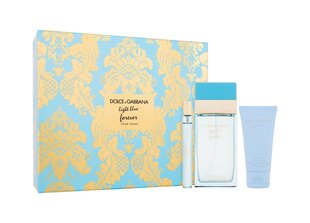 Komplekts Dolce&Gabbana Light Blue Forever: EDP sievietēm 100 ml + 10 ml + ķermeņa krēms 50 ml cena un informācija | Sieviešu smaržas | 220.lv