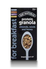 Super Granola ar mandelēm, sēklām un medu Eat Natural, 400 g cena un informācija | Brokastu pārslas | 220.lv