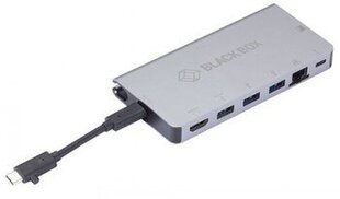 BLACKBOX USB-C DOCKING STATION HDMI 3XUSB LAN MICROSD cena un informācija | Adapteri un USB centrmezgli | 220.lv