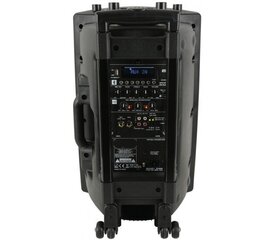 Akumulatora audio sistēma QX12PA-PLUS, 2 bezvadu mikrofoni UHF, USB / SD / FM / Bluetooth, 12 collas cena un informācija | Mājas akustika, Sound Bar sistēmas | 220.lv