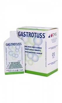 Gastrotuss sīrups/pac. 20ml x 20 cena un informācija | Pirmā palīdzība | 220.lv