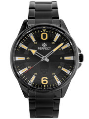 Vīriešu pulkstenis Perfect M139, melns cena un informācija | Vīriešu pulksteņi | 220.lv