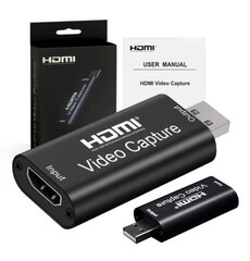 VIDEO GRABBER HDMI USB uztveršanas karte uz datoru cena un informācija | TV uztvērēji, FM, video kartes | 220.lv
