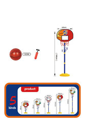 Basketbola komplekts ar 144 cm augstu pamatni cena un informācija | Basketbola statīvi | 220.lv