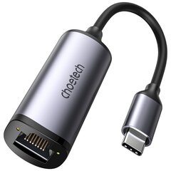 Choietech external USB network card type C - RJ45 2,5Gbps gray (HUB-R02 gray) cena un informācija | Adapteri un USB centrmezgli | 220.lv
