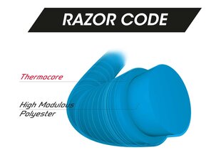 Tenisa raķešu stīgas Tecnifibre RAZOR CODE 200m, 1.25mm, Zila krāsa cena un informācija | Āra tenisa preces | 220.lv