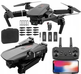 Drons PRO ar divām kamerām un trim baterijām, WIFI 250m 1800 mAh cena un informācija | Droni | 220.lv