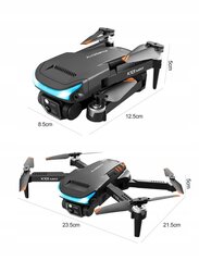 Drons ar divām kamerām un trim baterijām, 350 m WIFI cena un informācija | Droni | 220.lv