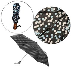 Pusautomātiskais lietussargs ar ergonomisku rokturi, 100 cm cena un informācija | Lietussargi sievietēm | 220.lv