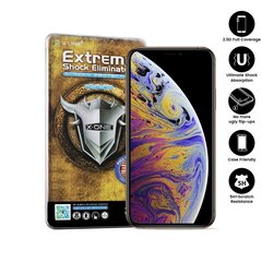 X-ONE Extreme Shock aizsargplēve pret spēcīgākajiem triecieniem (3.paaudze) iPhone X/XS (ar melnu rāmi) cena un informācija | Ekrāna aizsargstikli | 220.lv