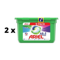 Mazgāšanas kapsulas Ariel Color, 10 gab. x 2 gab. iepakojums cena un informācija | Mazgāšanas līdzekļi | 220.lv