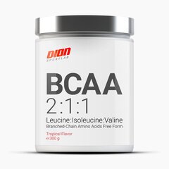 DION SPORTLAB aminoskābes BCAA 2:1:1 - Tropiskā garša 300g cena un informācija | Aminoskābes | 220.lv