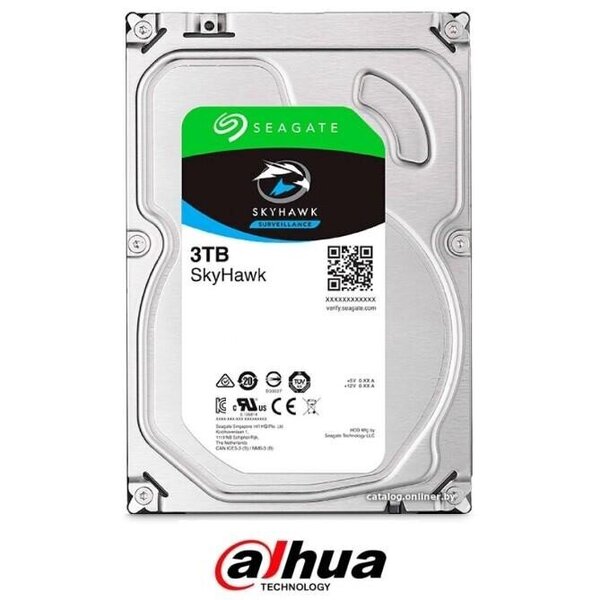 Iekšējais disks SkyHawk, 3TB, SATA 3.0, 256 MB, 5400 rpm, 2/4, ST3000VX009 cena | 220.lv