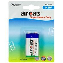 Baterijas Arcas Super Heavy Duty 9V Block (6LF22) cena un informācija | Baterijas | 220.lv