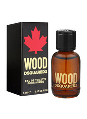 Dsquared2 Wood Eau De Toilette Mini For Men, 5 ml miniatūra vīriešiem cena un informācija | Vīriešu smaržas | 220.lv