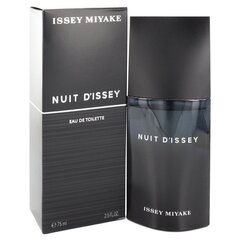 Tualetes ūdens Issey Miyake Nuit D'Issey Pour Homme edt 75 ml cena un informācija | Vīriešu smaržas | 220.lv