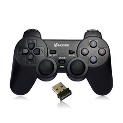 Vakoss GP-3925BK spēļu kontrolieris Gamepad PC, Playstation 3 analogais / digitālais RF, melns cena un informācija | Spēļu kontrolieri | 220.lv