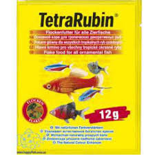 TetraRubin 12g barība krāsainiem zivim cena un informācija | Zivju barība | 220.lv