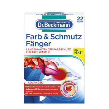 Dr. Beckmann krāsas un netīrumus absorbējošas drāniņas 22 gab. cena un informācija | Mazgāšanas līdzekļi | 220.lv