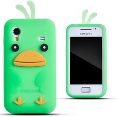 Silikona 3D telefona aizmugurējais apvalks Zooky priekš Samsung S5830 Galaxy Ace Cālis Zaļš cena un informācija | Telefonu vāciņi, maciņi | 220.lv