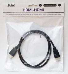 HDMI-HDMI, 1 m. cena un informācija | Kabeļi un vadi | 220.lv
